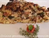 Quiche aux courgettes et aux champignons