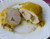 Poulet en croûte de moutarde