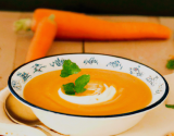 Velouté de carottes au chèvre