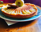 Tarte crémeuse aux pommes et à la cannelle