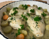 Blanquette de chapon au four