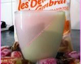 Panna-cotta aux Bêtises de Cambrai citron-framboise