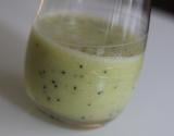 Smoothie banane kiwi sorbet citron thé vert