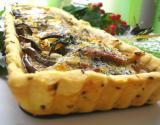 Tarte estivale savoureuse Aubergines, Mozzarella et Sésame Noir