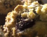 Muffins crumble aux framboise et cœur de chocolat