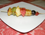 Brochettes de fruits grillés