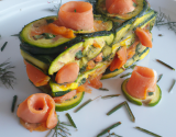 Terrine de courgettes au saumon fumé