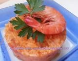 Crevettes en sauce et son riz