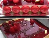 Entremet chocolat blanc - framboise