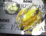 Truite en papillote au lait de coco, citron et curry