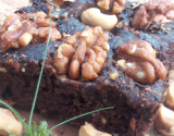 Brownie à la cassonade et avec les noix de mon jardin