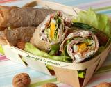 Wraps de sarrasin fromage aux noix et jambon de Parme