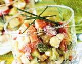 Verrine de tartare de légumes printaniers