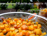 Courge butternut et patate douce rôties au thym