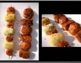 Duo de brochettes saumon-crevettes