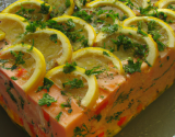 Terrine de saumon frais et fumé à la vodka