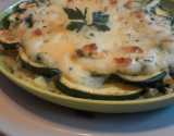 Gratin de courgettes en sauce