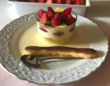 Tiramisu léger aux fraises et filet de citron