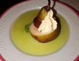 Poire chartreuse à la crème