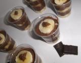 Verrine de crème de chocolat-banane