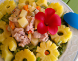 Salade de pâtes au thon et ananas