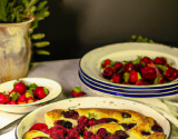 Clafoutis aux fraises et framboises