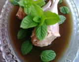 Compote de lapin en gelée à la menthe