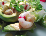 Salade d'écrevisses à  l'avocat et fenouil