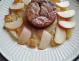 Tatin aux pommes et boudin blanc