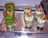 Verrine de courgettes et pignons de pin