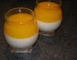 Panna cotta à la noix de coco et son coulis de mangue
