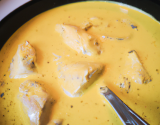 Poulet au lait de coco et au safran