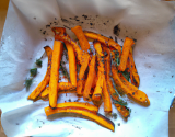 Frites de courge Butternut au parmesan et herbes de Provence