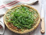 Quiche roquette et petits pois