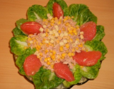 Salade de thon, maïs et pamplemousse