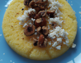 Polenta au bleu d'Auvergne et aux noisettes express