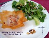 Petites croustades aux poivrons