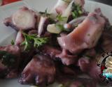 Salade portugaise de poulpe aux oignons