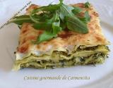 Lasagne à la roquette et au chèvre frais