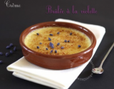 Crèmes brûlées à la violette