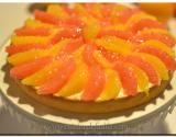 Tarte aux agrumes : yuzu, orange et pamplemousse