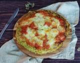 Pizza de courgettes sans pâte farcie à la mozzarella