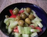 Salade aux tomates et au concombre