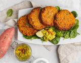 Galettes de lentilles et patates douces