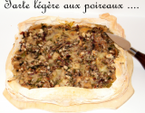 Tarte légère aux poireaux ...