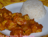 Poulet au curry fruité sucré-salé