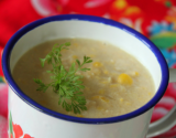 Soupe de poulet au maïs