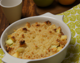 Crumble aux pommes et au Cantal Vieux