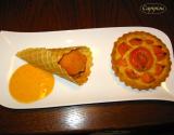 Tarte moelleuse aux abricots et son sorbet