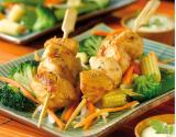 Brochettes de poulet au citron vert